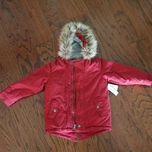 Boys Thick Jacket with fur hood